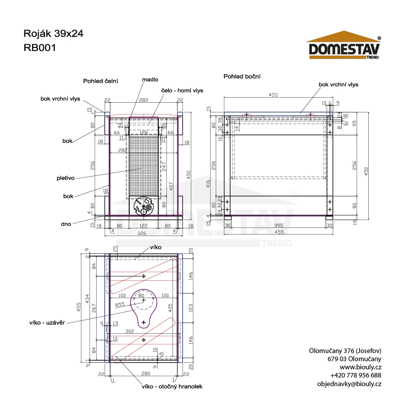 Rojáček 39x24, 6-ti rámkový