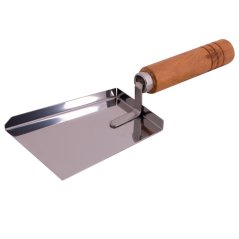 Lopatka na škrabání vosku, pozinkovaná, dřevěná rukojeť