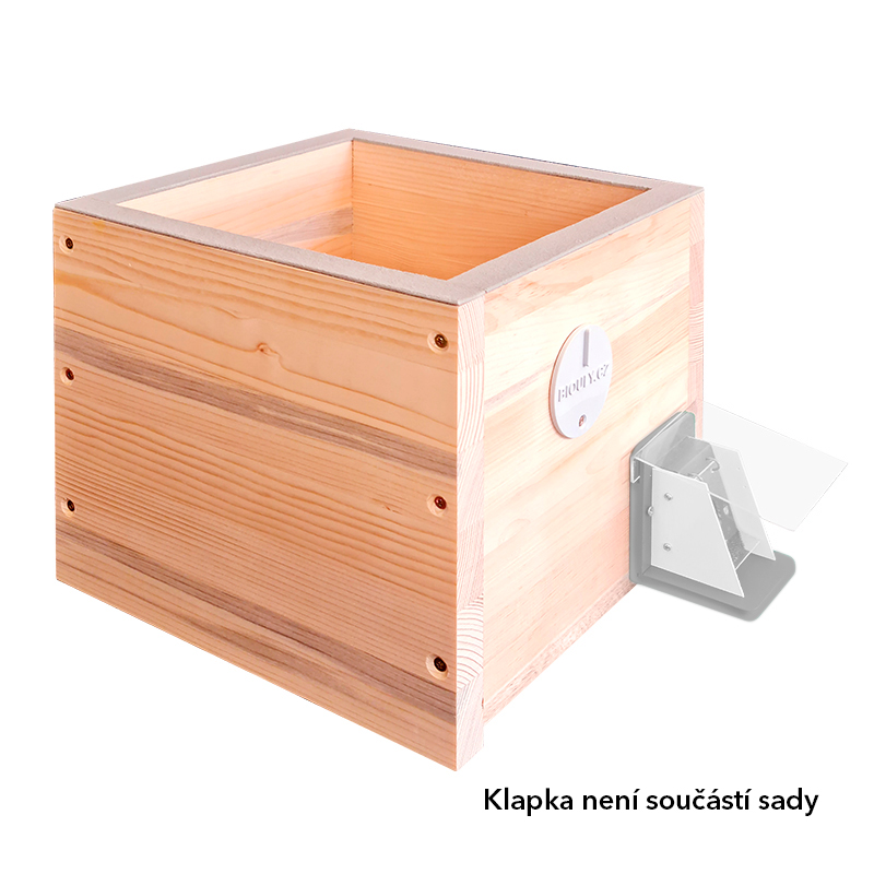 Čmelín samostatný, základná búdka pre čmeliaky, Borovica hladká (vejmutovka)