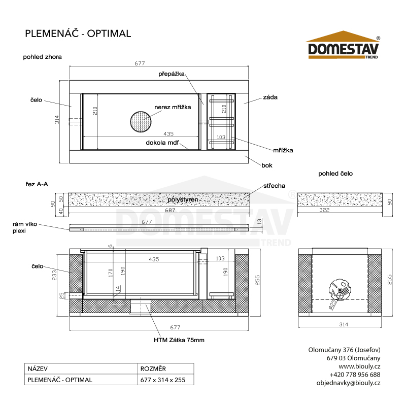 Plemenáč Optimal, styrodur