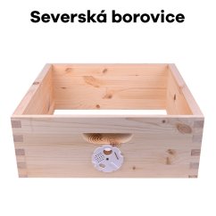 Včelí nástavek cinkovaný Optimal nízký, Severská borovice