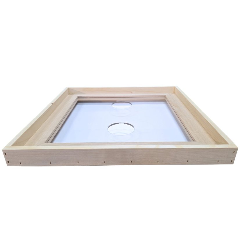 Kŕmiace veko Plexi 2 otvory - 2cm