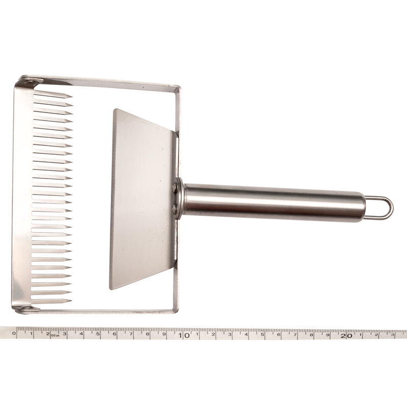 Odviečkovacia vidlička s vedením, celonerezová, 26 tŕňov/125mm, AF007
