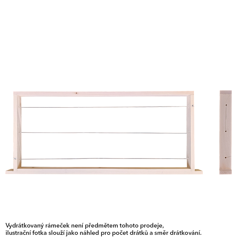 Rámkový přířez 37x17 nevrtaný rovný, Lípa, 50 ks