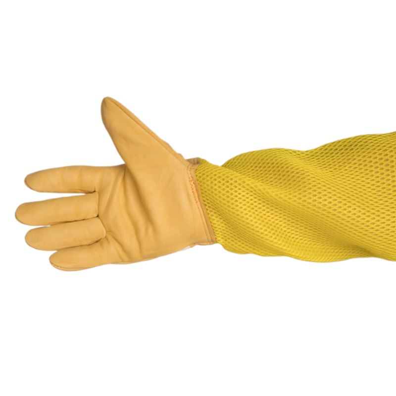 Včelárske rukavice kožené silné s vetracími návlekmi - Veľkosť: Velikost XXL