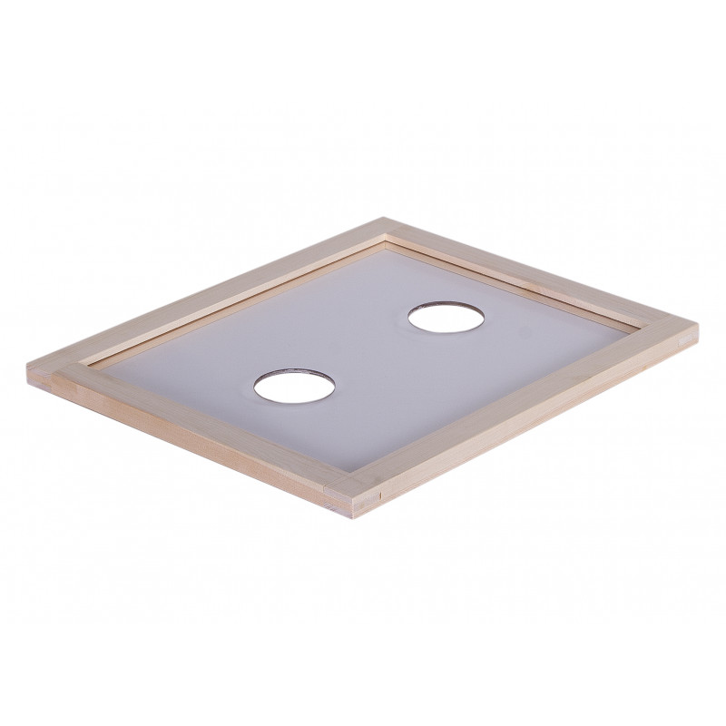 Kŕmiace veko pre včelí úľ B10 a E10, plexi v ráme
