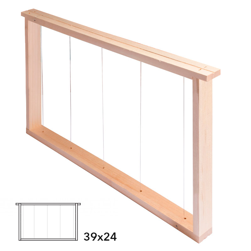 Rámik 39x24 zvislo rovný, zosílený, Lipa