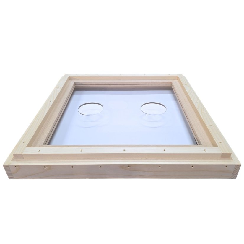 Kŕmiace veko Plexi 2 otvory - 2cm