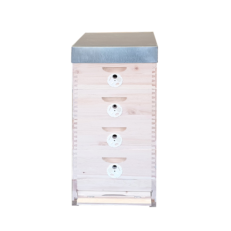 Včelí úl Langstroth 2/3 - sestava 4 nástavky cinkované, Borovice vejmutovka