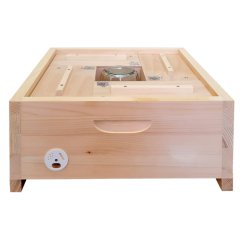 Drevený oplodniačik pre 4 matky - INOVOVANÝ, 485 x 485 mm, Borovica hladká (vejmutovka)