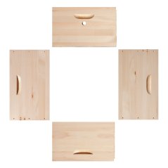 Včelí nástavek 39x27,5 borovice vejmutovka, nesmontovaný, 1 ks