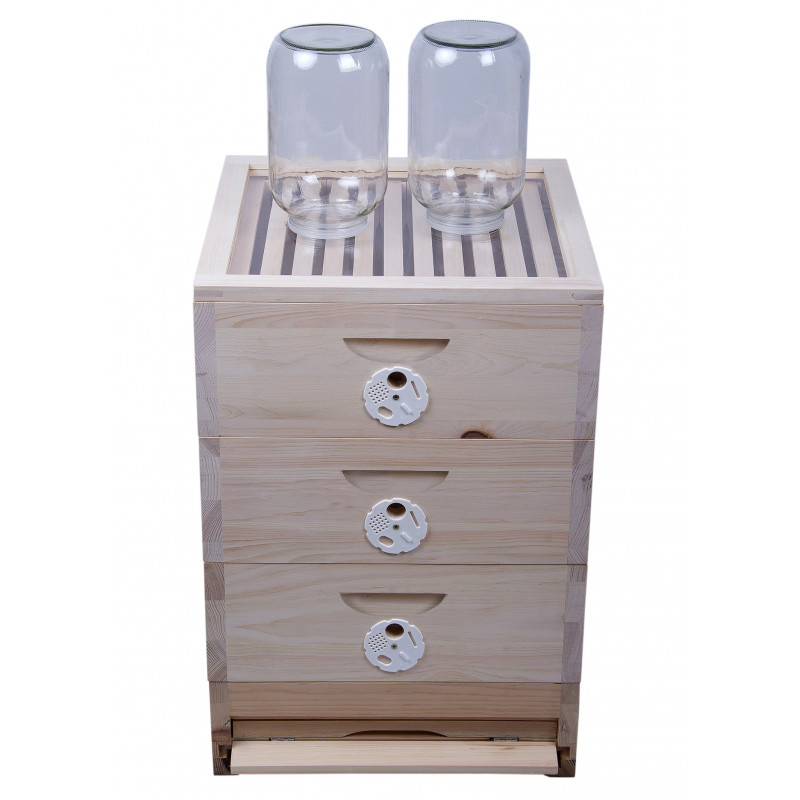 Krmící víko pro včelí úl 39x24 a 39x17, plexi v rámu