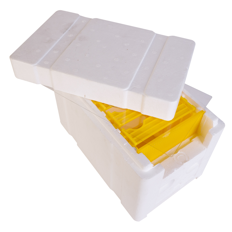 Včelí oplodňáček, 3-plástový, polystyrenový, AB001