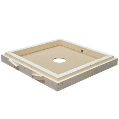 Krmící víko HDF v rámu 1 otvor - 2cm