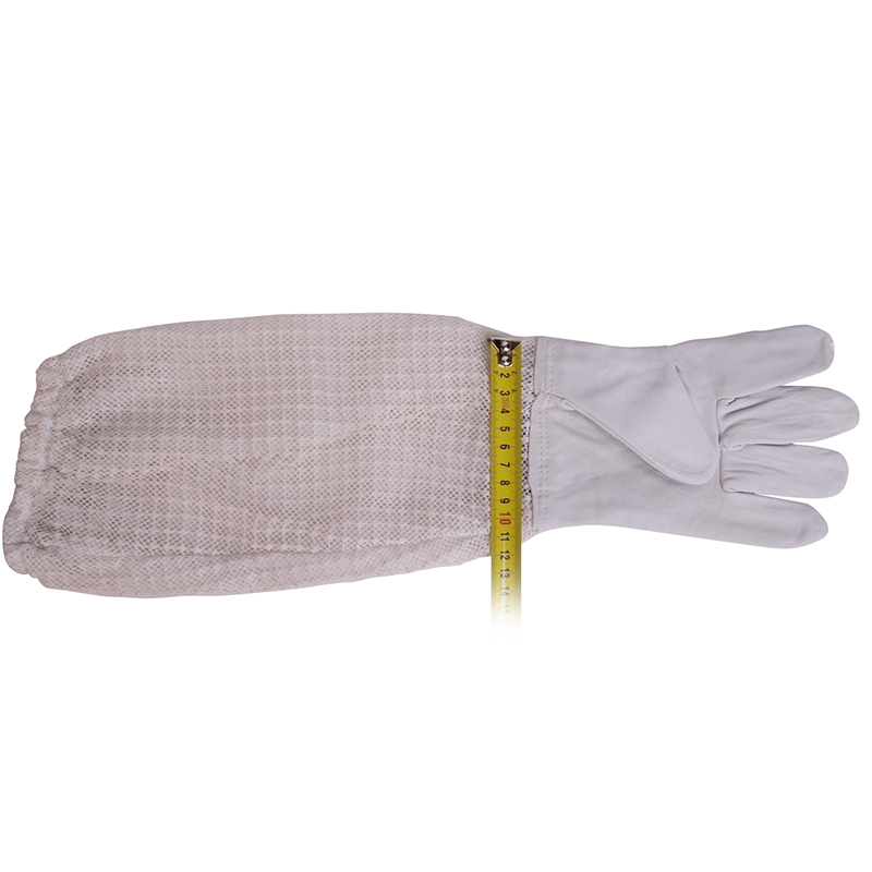 Včelařské rukavice kožené s větracími návleky - Velikost: Velikost L