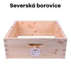 Včelí nadstavec cinkovaný Optimal nízky, Severská borovica