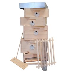 Včelí úl Langstroth kombinovaný - sestava 2 nástavky 1/1 + 2 nástavky 1/2, Borovice vejmutovka