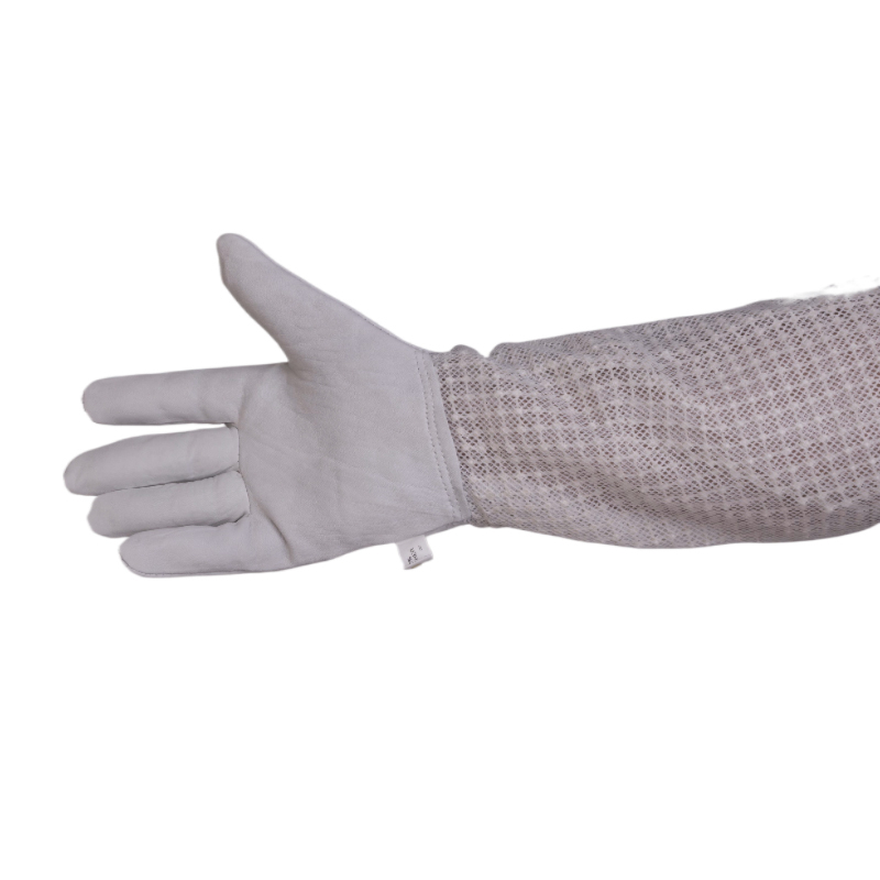 Včelařské rukavice kožené s větracími návleky - Velikost: Velikost L