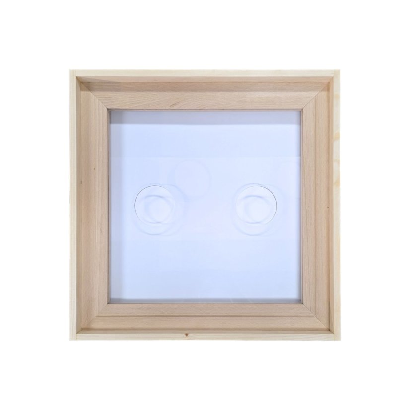 Kŕmiace veko Plexi 2 otvory - 2cm