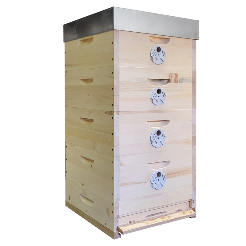 Včelí úl 39x17 - sestava 4 nástavky, Borovice