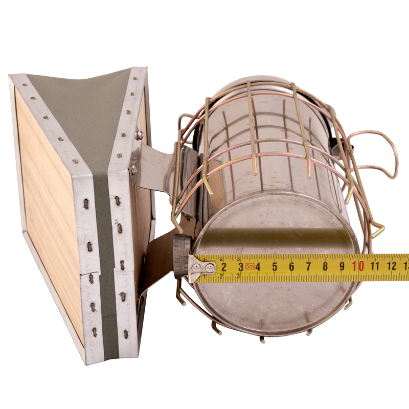 Včelařský dýmák velký, nerezový, kulatý, AD007