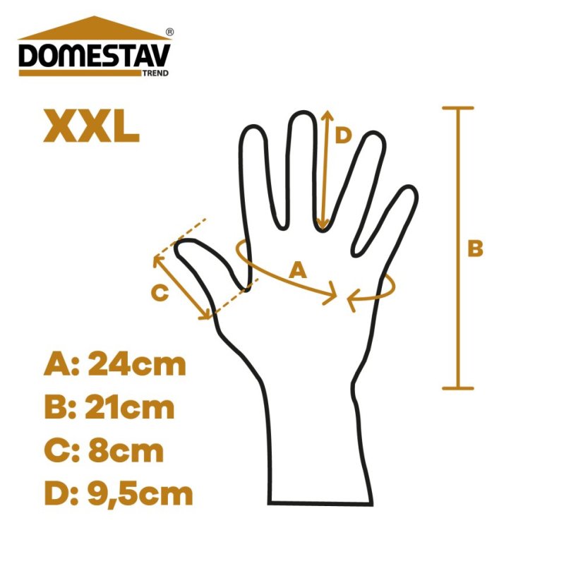 Včelárske rukavice kožené silné s vetracími návlekmi - Veľkosť: Velikost XXL