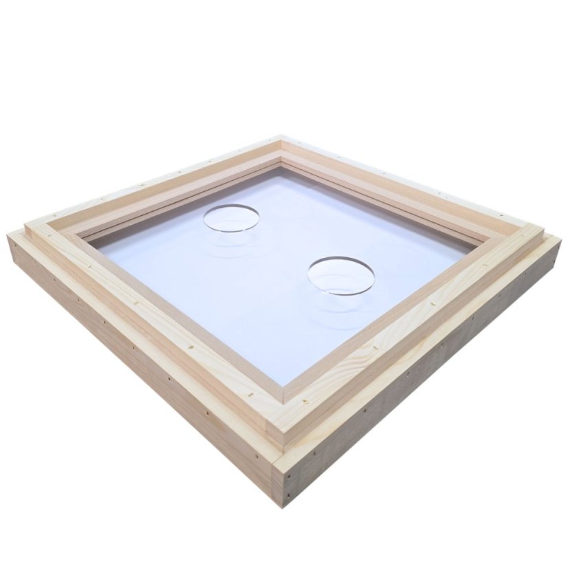 Kŕmiace veko Plexi 2 otvory - 2cm