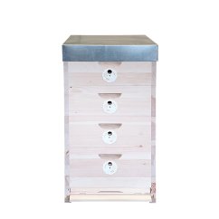 Včelí úľ Optimal - zostava 4 nízké nadstavky, Borovica hladká (vejmutovka)