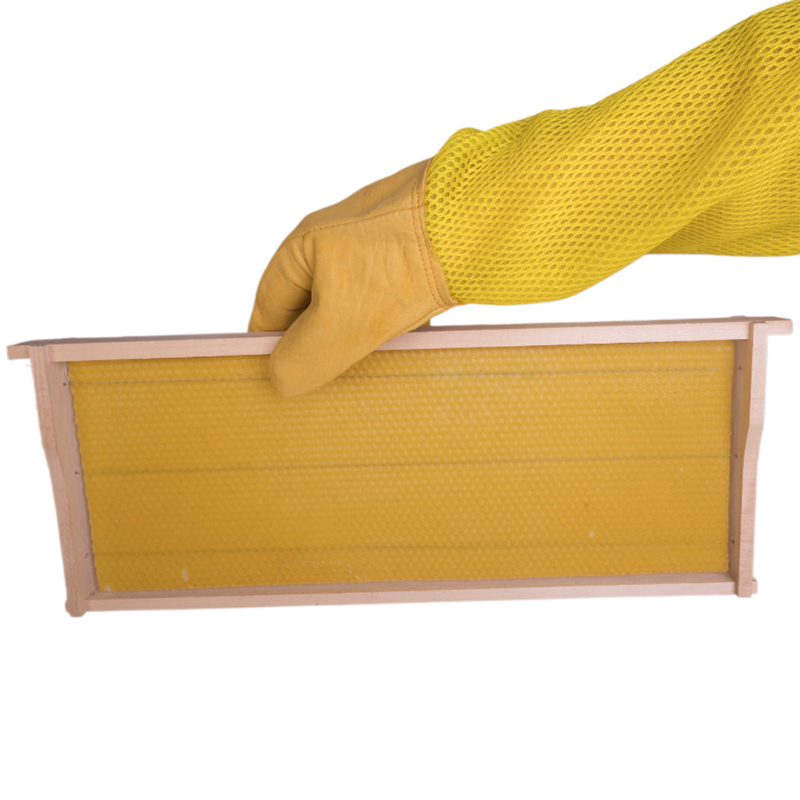 Včelárske rukavice kožené silné s vetracími návlekmi - Veľkosť: Velikost XXL