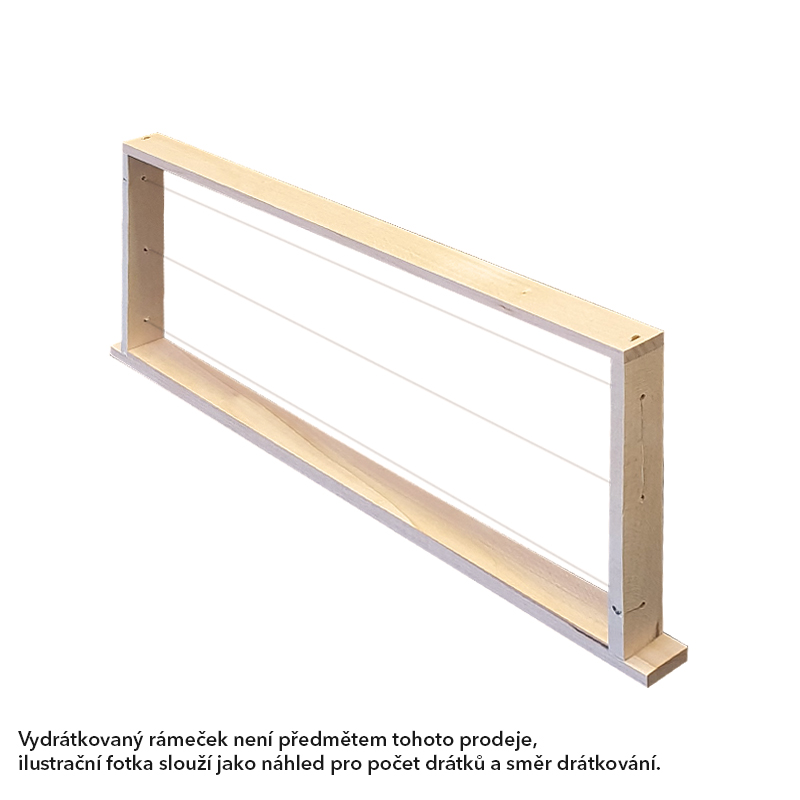 Rámkový přířez 39x17, typ rovný 50 ks, nevrtaný, Lípa
