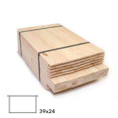 Rámkový přířez 39x24 nevrtaný rovný, Lípa, 50 ks