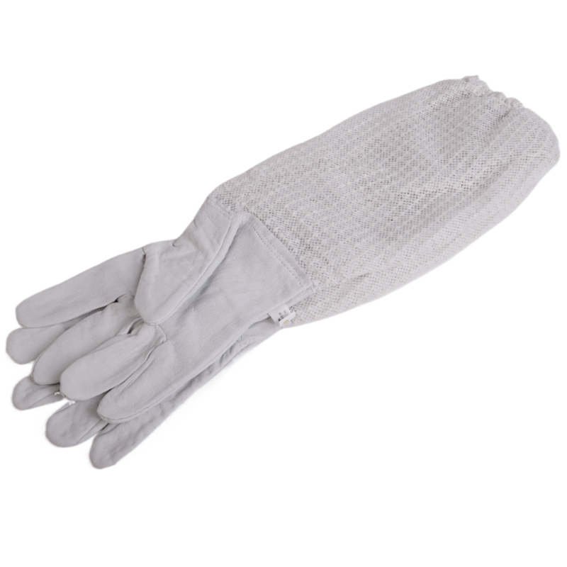 Včelařské rukavice kožené s větracími návleky - Velikost: Velikost L