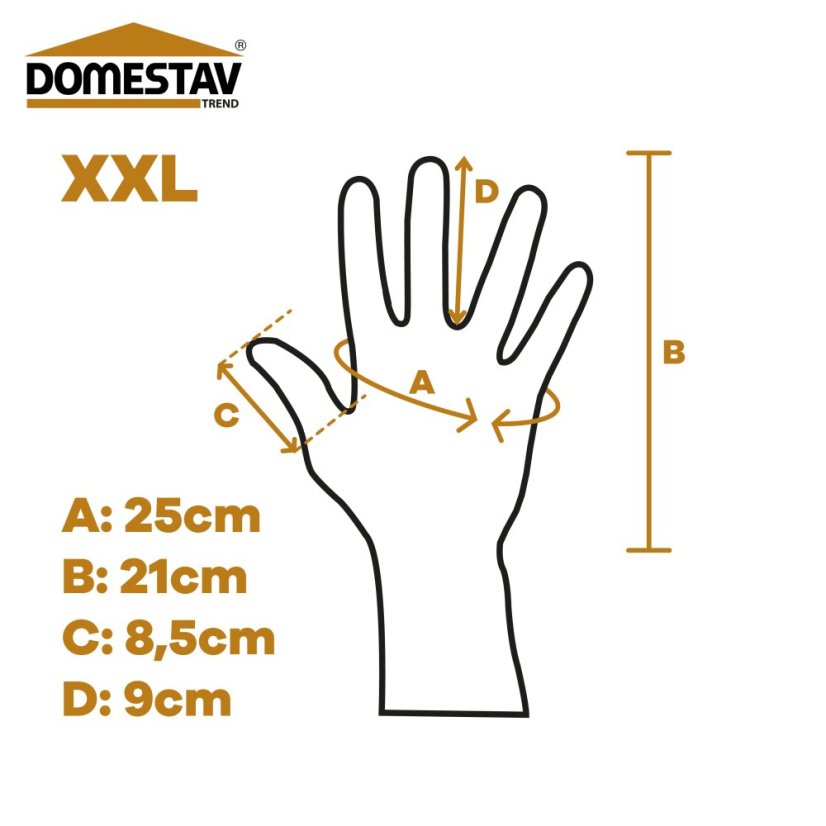 Včelárske rukavice kožené silné s predĺženým lemom - Veľkosť: Velikost XL