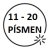 11 - 20 písmen