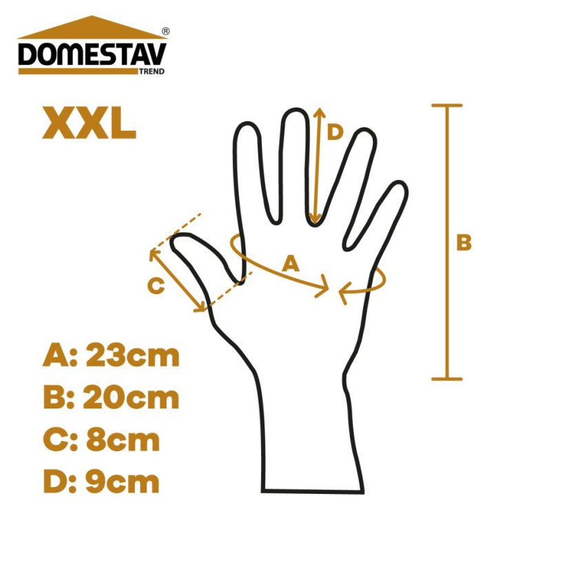 Včelařské rukavice kožené - Velikost: Velikost XXL