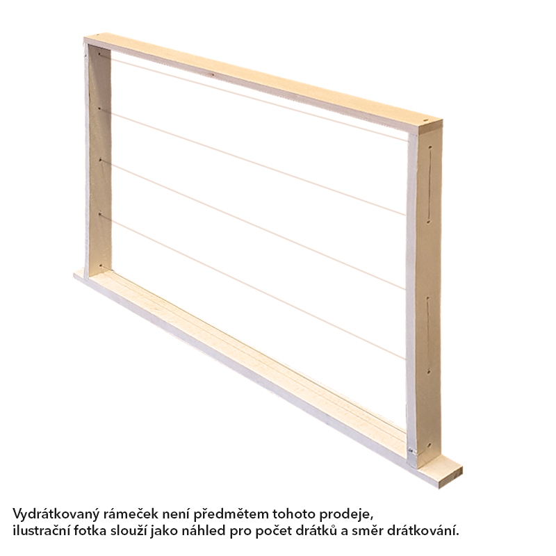 Rámkový prirez 37x30 nevrtaný rovný, Lipa, 50 ks