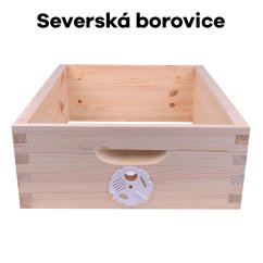 Včelí nástavek cinkovaný Langstroth 2/3 - 169 mm, Severská borovice