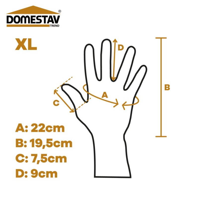 Včelařské rukavice kožené - Velikost: Velikost XXL