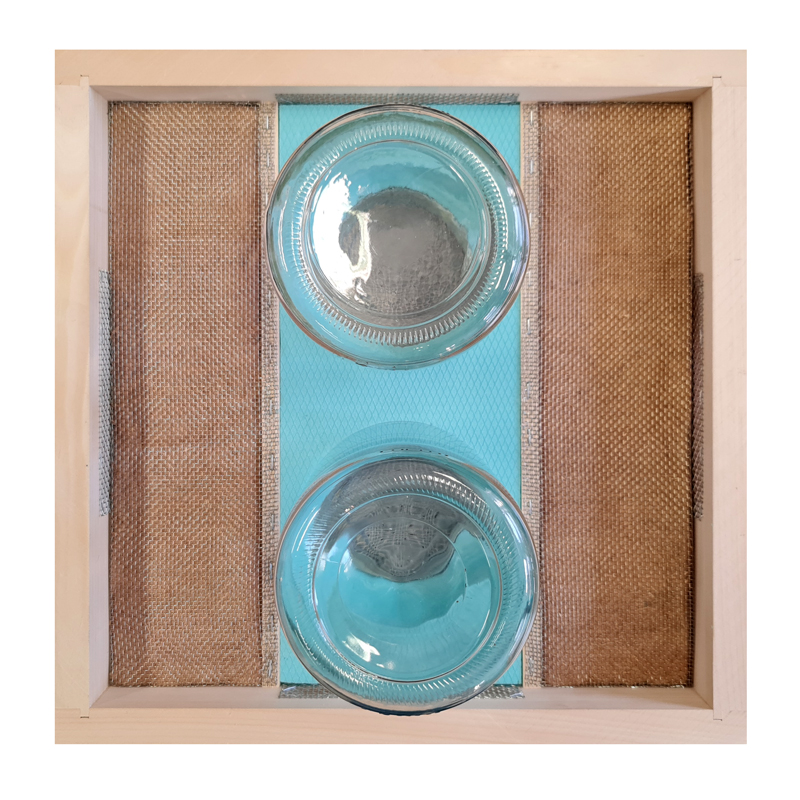 Difúzne protiplesňové kŕmiace veko, 2 otvory, B10