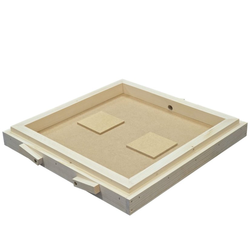 Kŕmiace veko HDF v ráme 2 otvory - 3cm