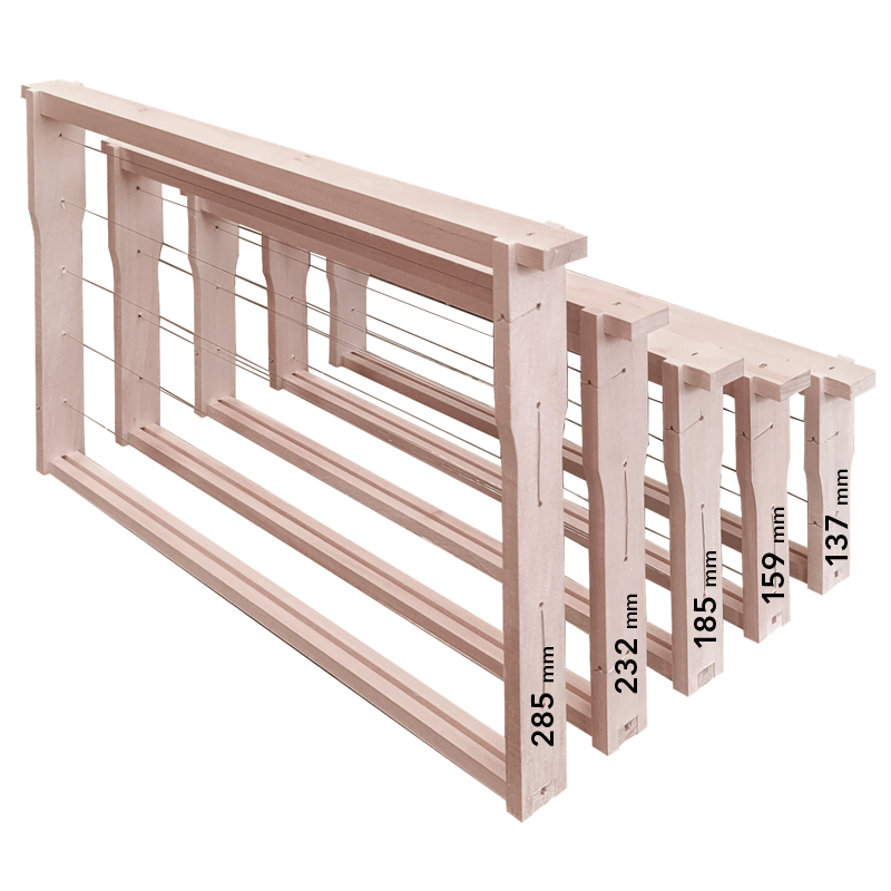 Rámek 44,8x23,2 Langstroth 1/1 Original, vodorovně Hoffman, Lípa