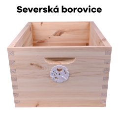 Včelí nástavek cinkovaný Langstroth Jumbo - 295 mm, Severská borovice