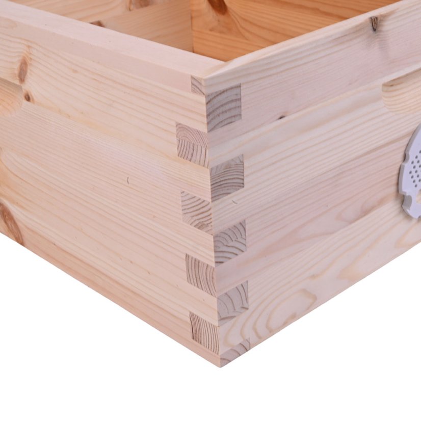Včelí nástavok cinkovaný E10 (nízke B10), Severská borovica