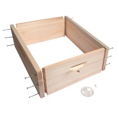 Včelí nástavek Langstroth 1/2 - 147 mm nesmontovaný, Borovice vejmutovka - 1 ks