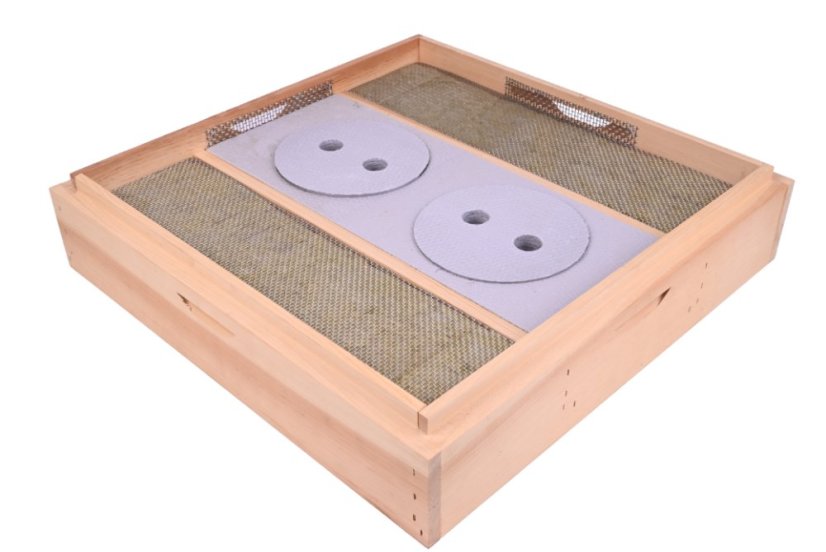 Difuzní protiplísňové krmící víko, 2 otvor - 2cm zateplení