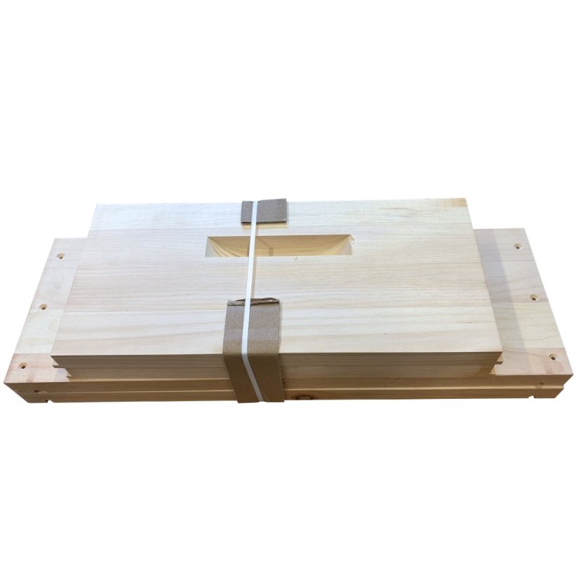 Včelí nadstavok Langstroth 2/3 169 mm, nezmontovaný, rovné madlo, Borovica hladká (vejmutovka) - 1 ks