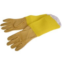 Včelárske rukavice kožené silné s vetracími návlekmi