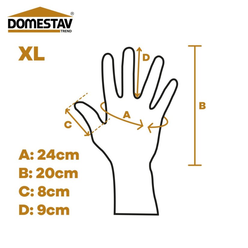 Včelařské rukavice kožené silné s větráním - Velikost: Velikost L