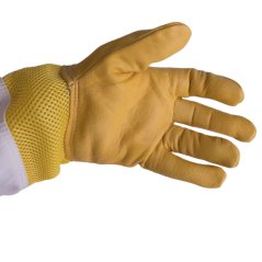 Včelárske rukavice kožené silné s vetraním