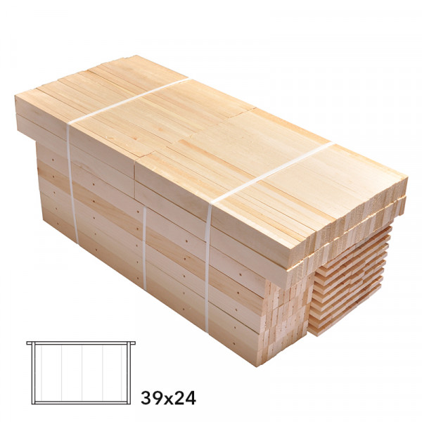 Rámkový přířez 39x24 svisle rovný, Lípa, 50 ks